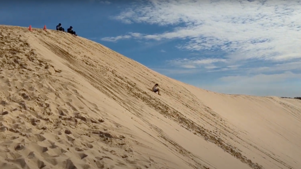 Sandboarding at Anna Bay